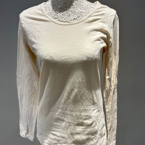 Fila Cream Long Sleeve Women's Tee